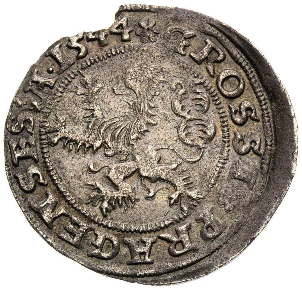 Prague Groschen 1544 - back