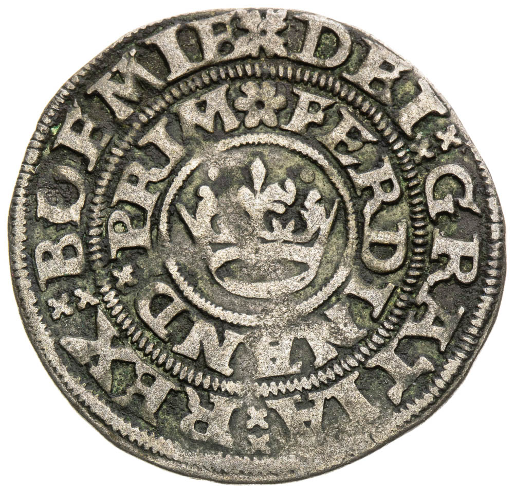 Prague Groschen 1547 - front