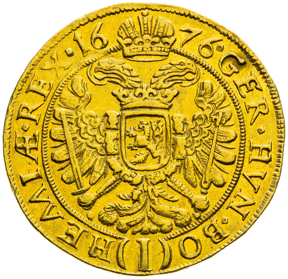 5 Dukát 1676 - revers