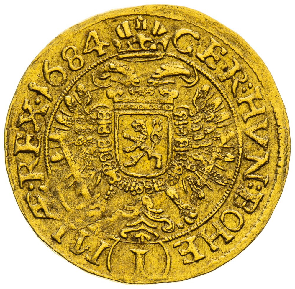 Dukát 1684 - revers
