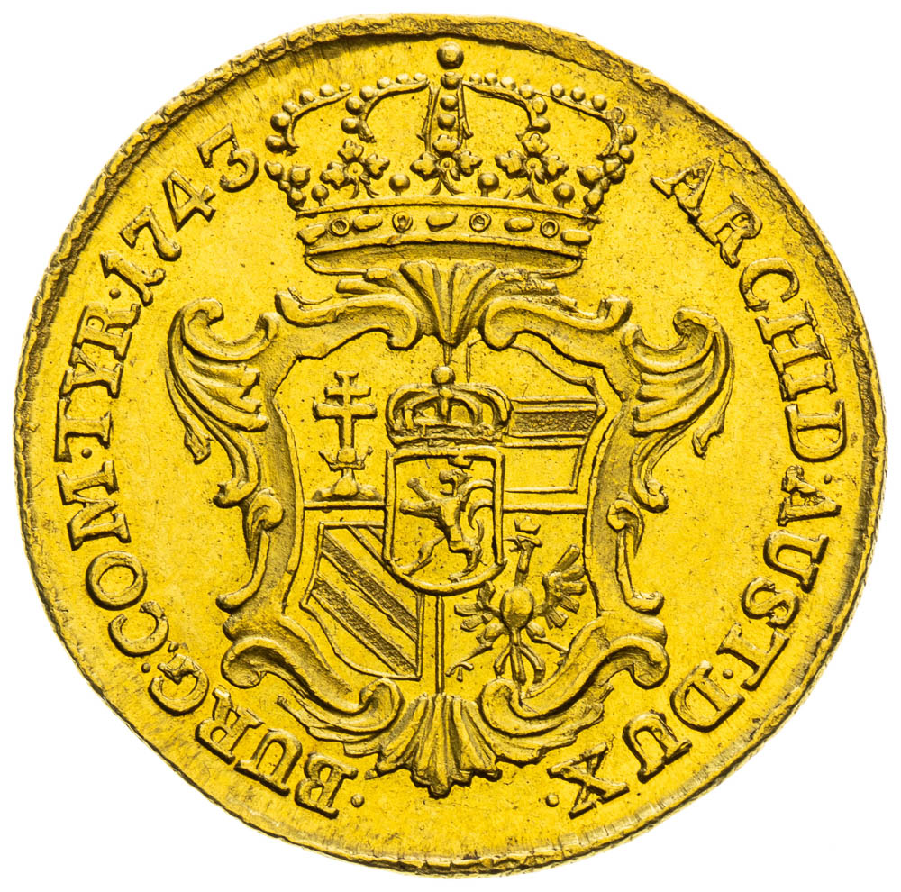 Ducat 1743 - back