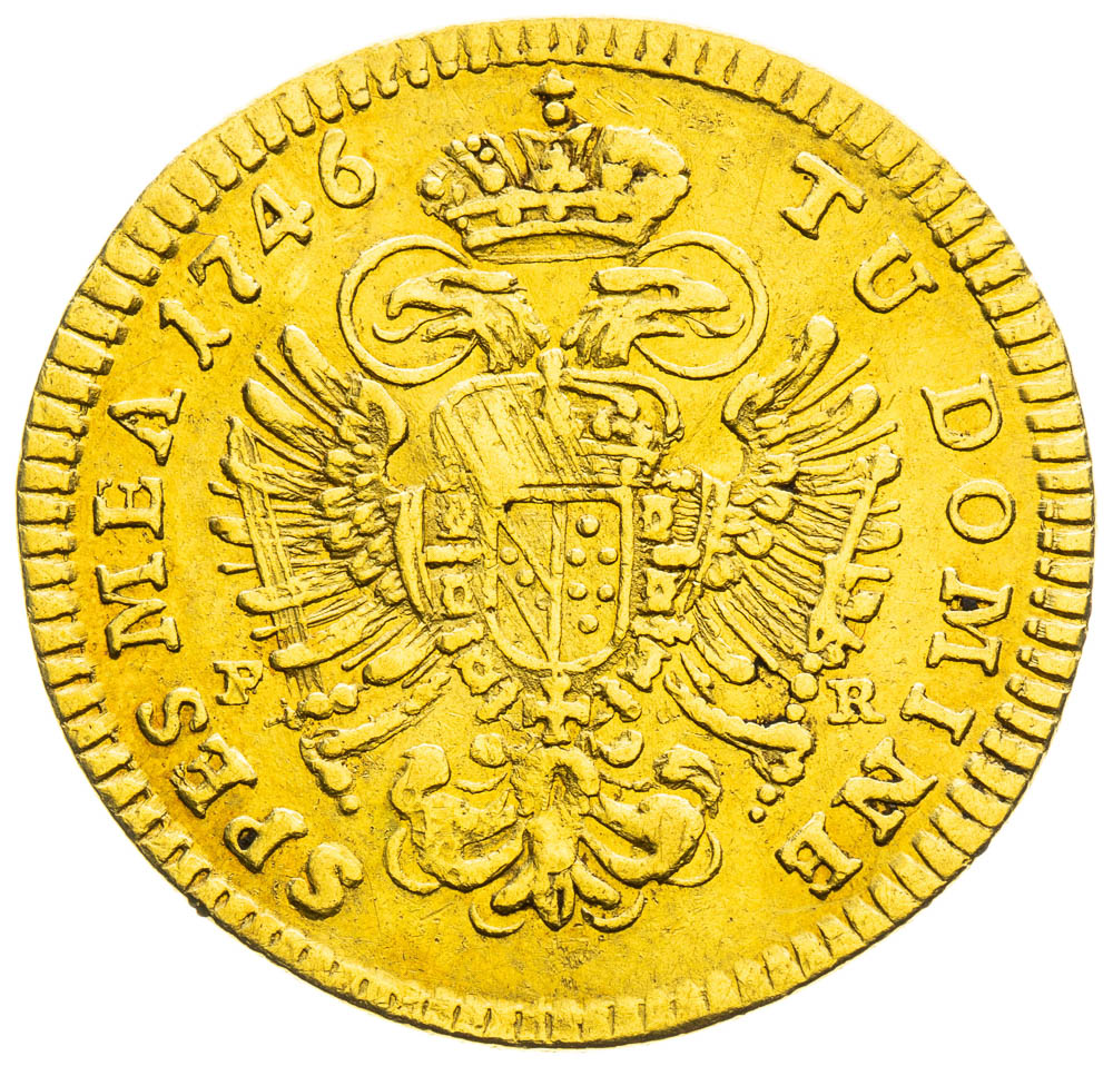 Dukát 1746 - reverz