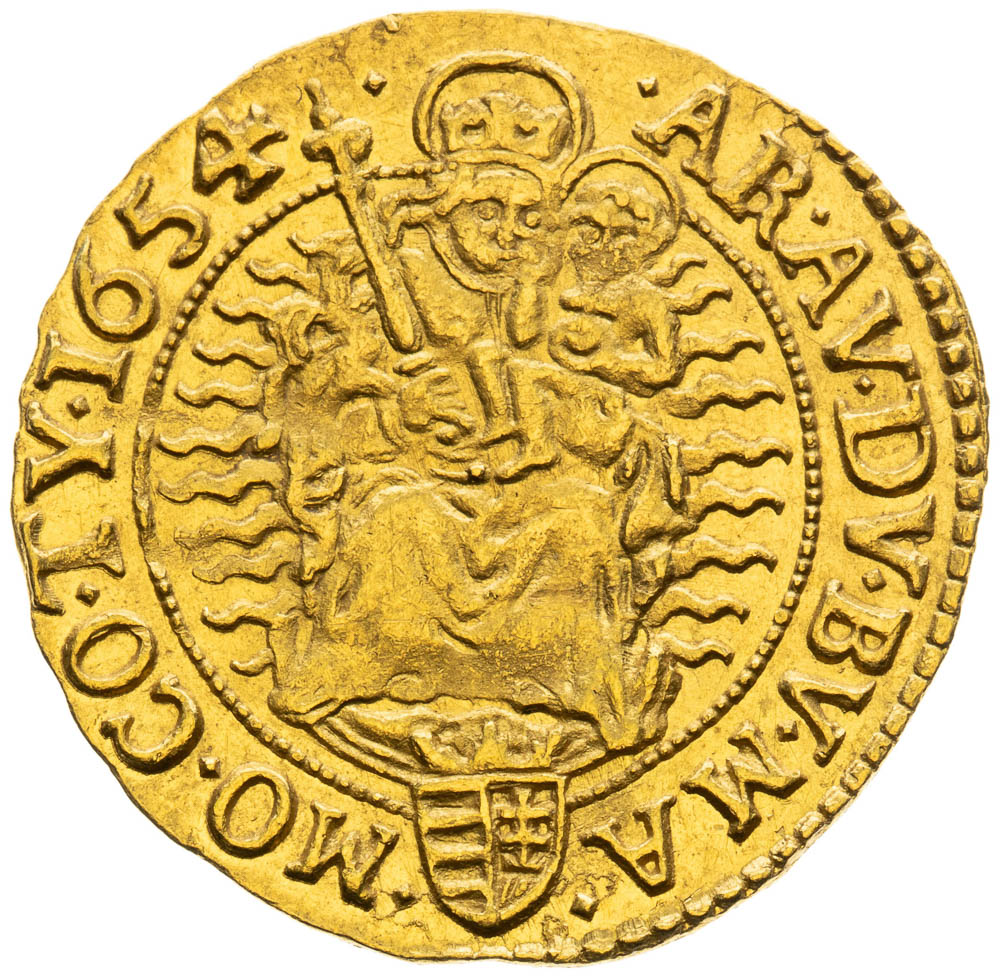 Dukát 1654 - reverz