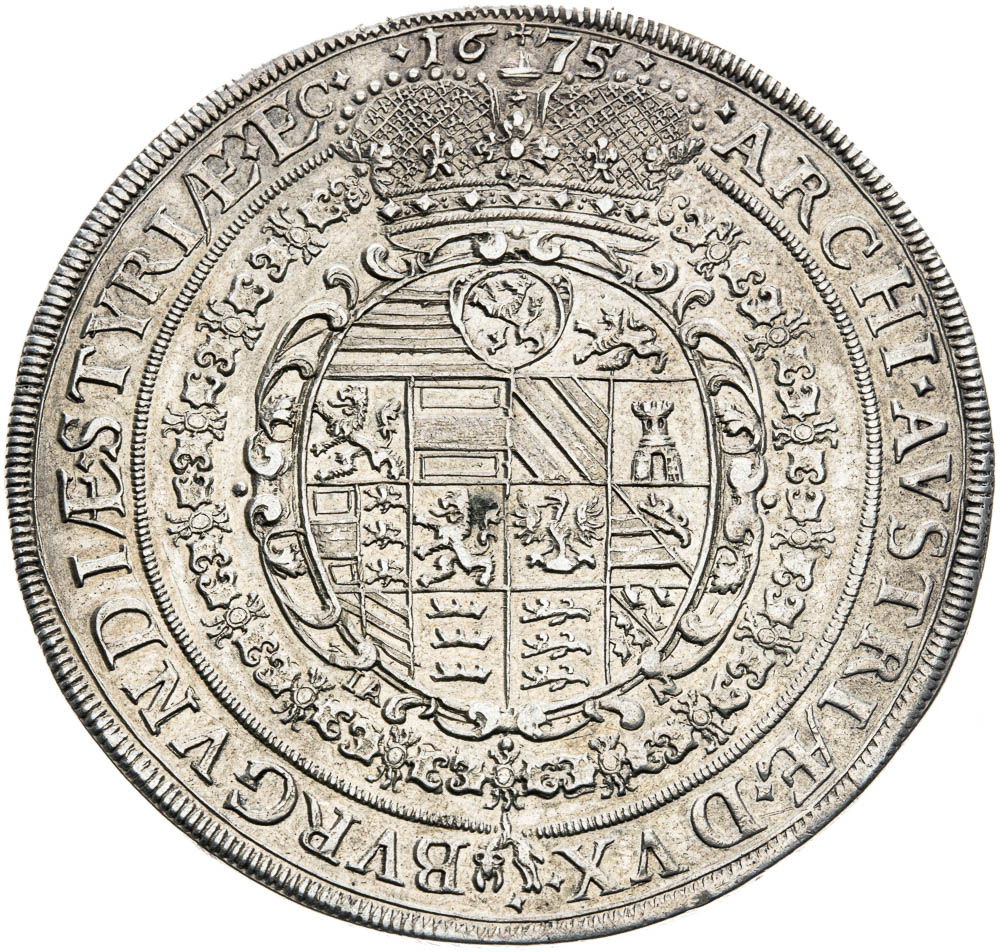 2 Thaler 1675 - back