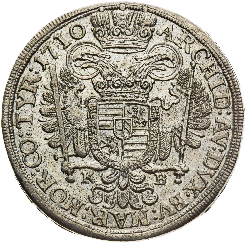 1/2 Thaler 1710 - back
