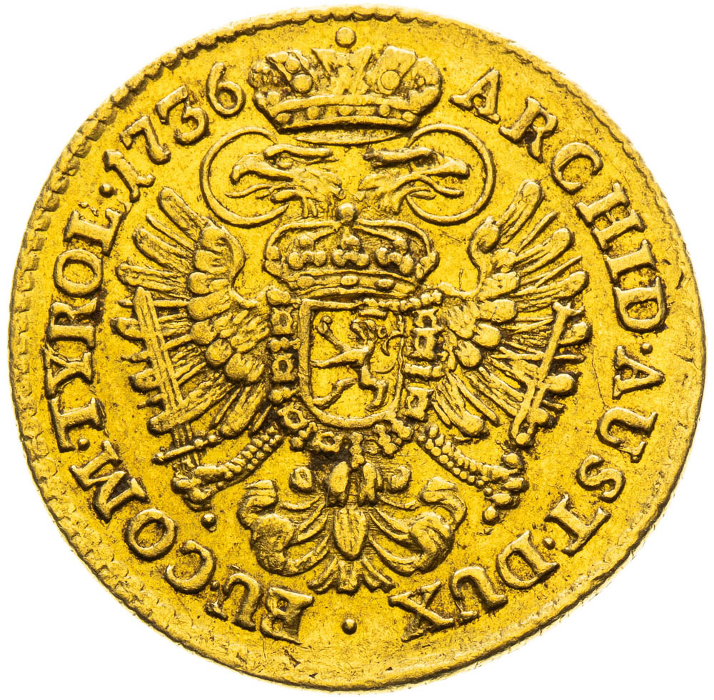 Ducat 1736 - back
