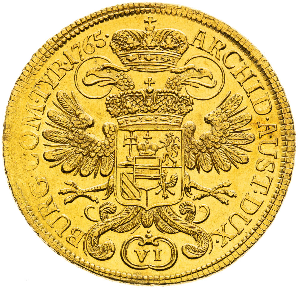 VI Ducats 1765 - back