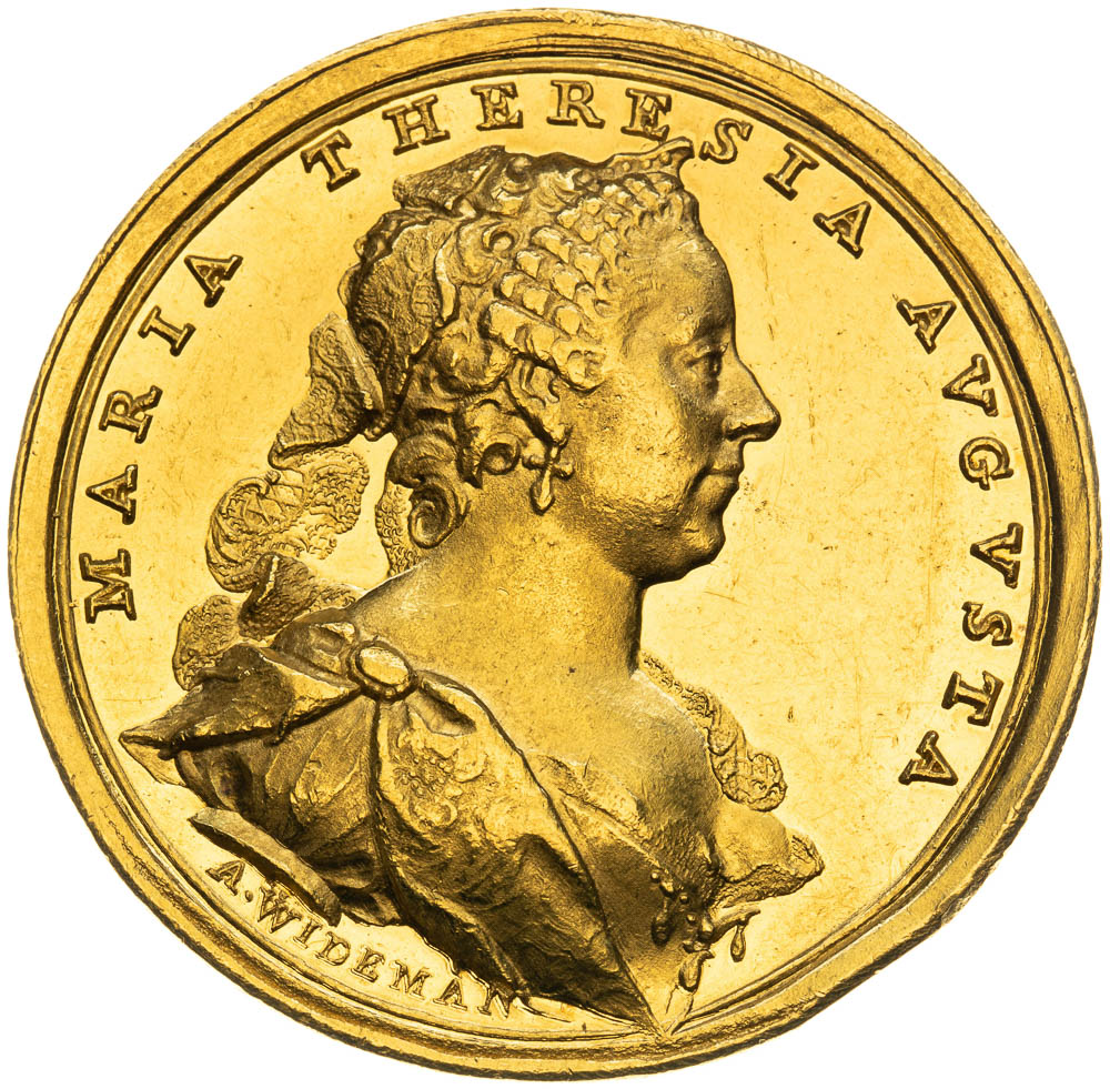 Gold Medal 1741 (5 Ducats) - front