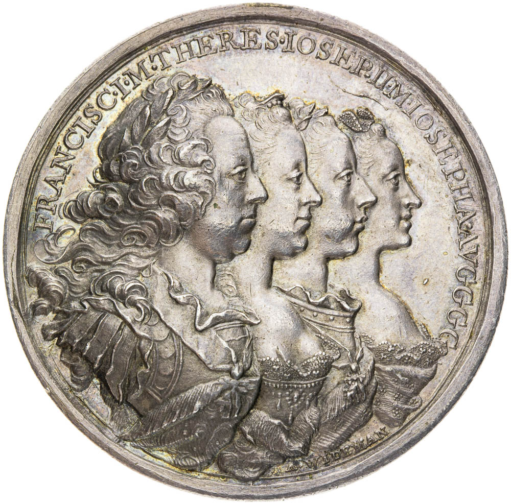 Silver medal 1765 - front