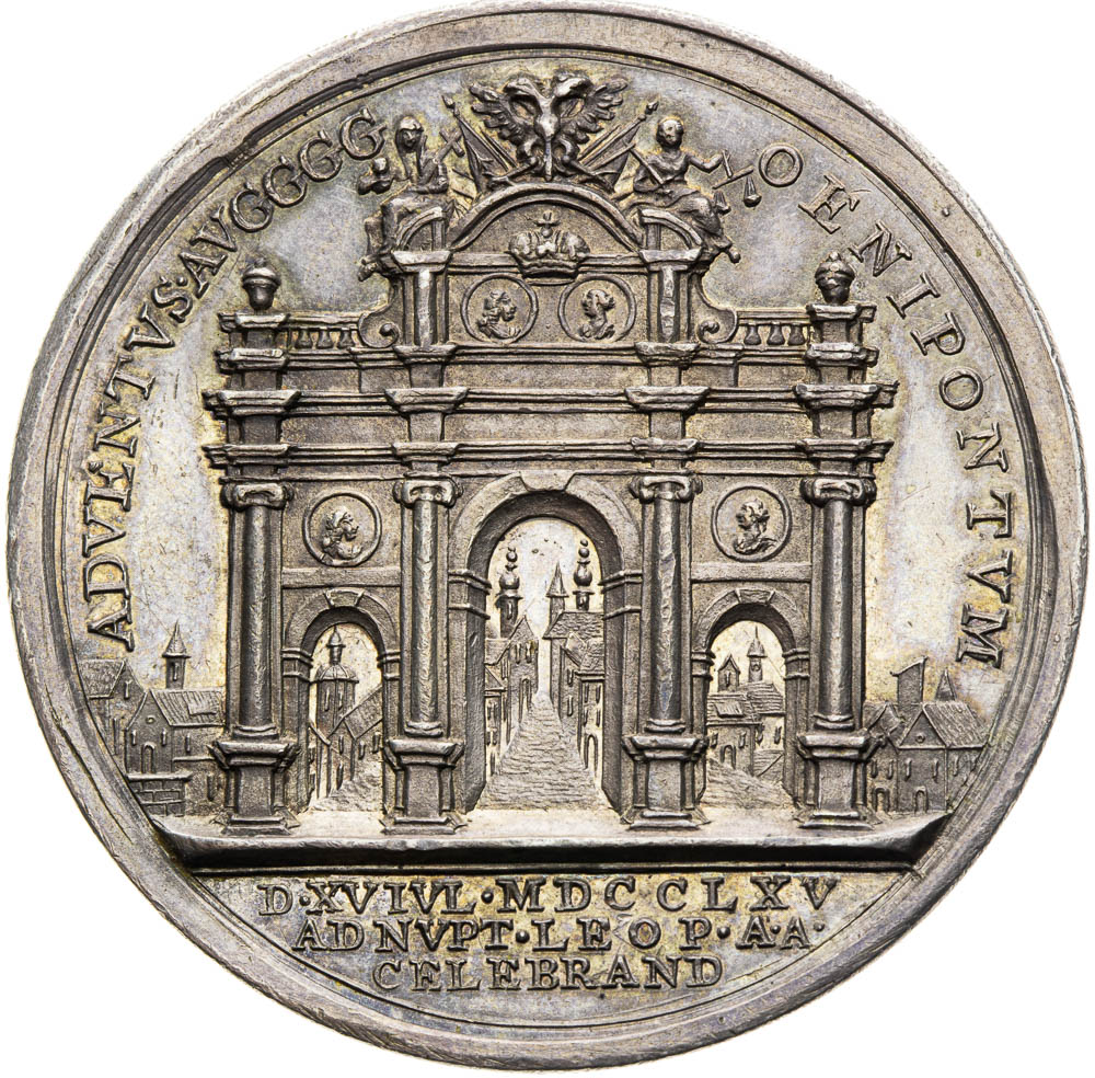 Silver medal 1765 - back