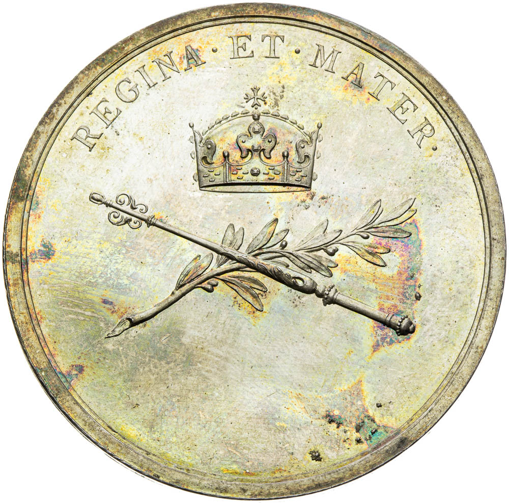 Silver medal 1791 - back