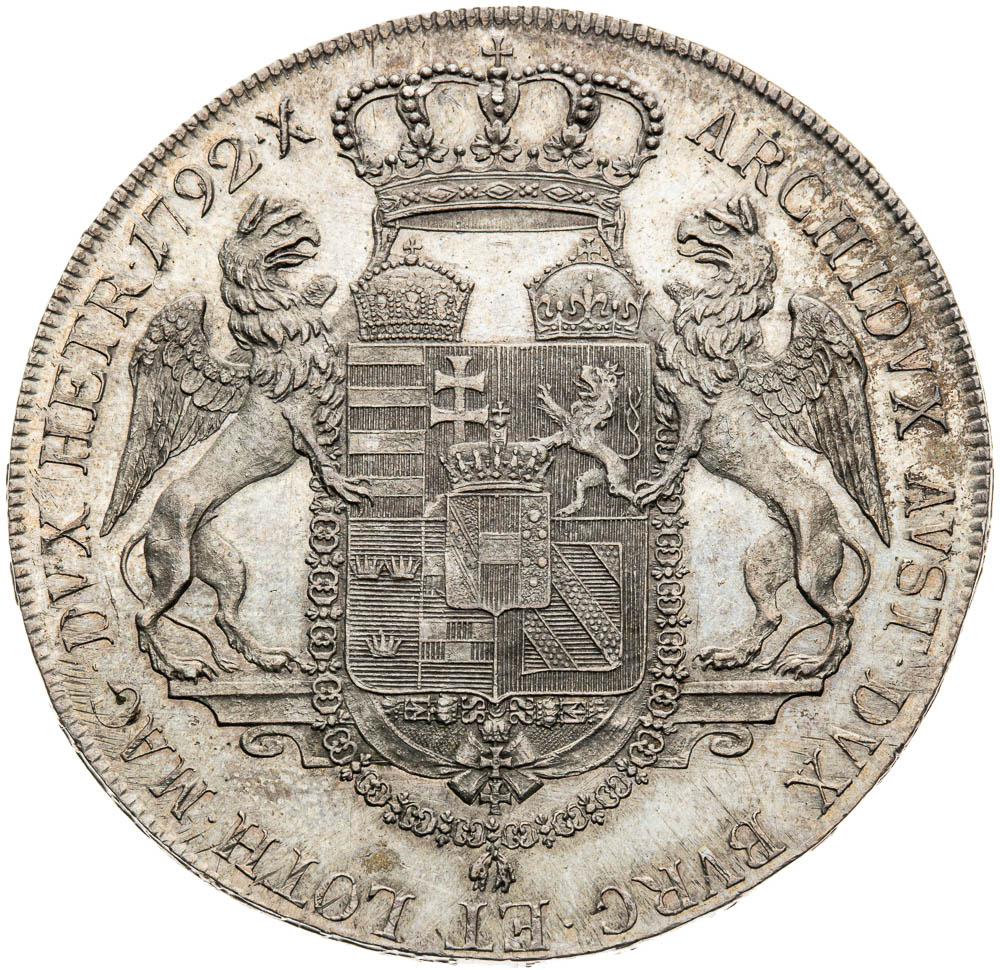Thaler 1792 - back