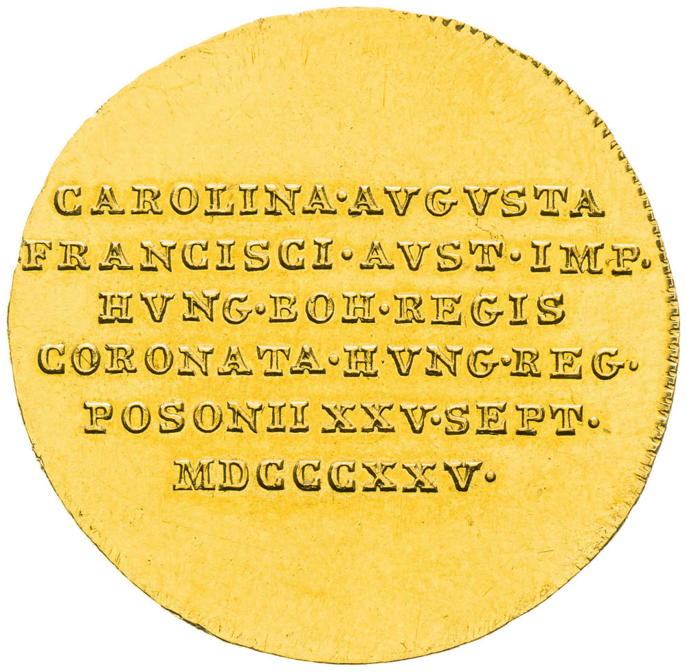 Gold Token 1825 (1 1/4 Ducat) - front