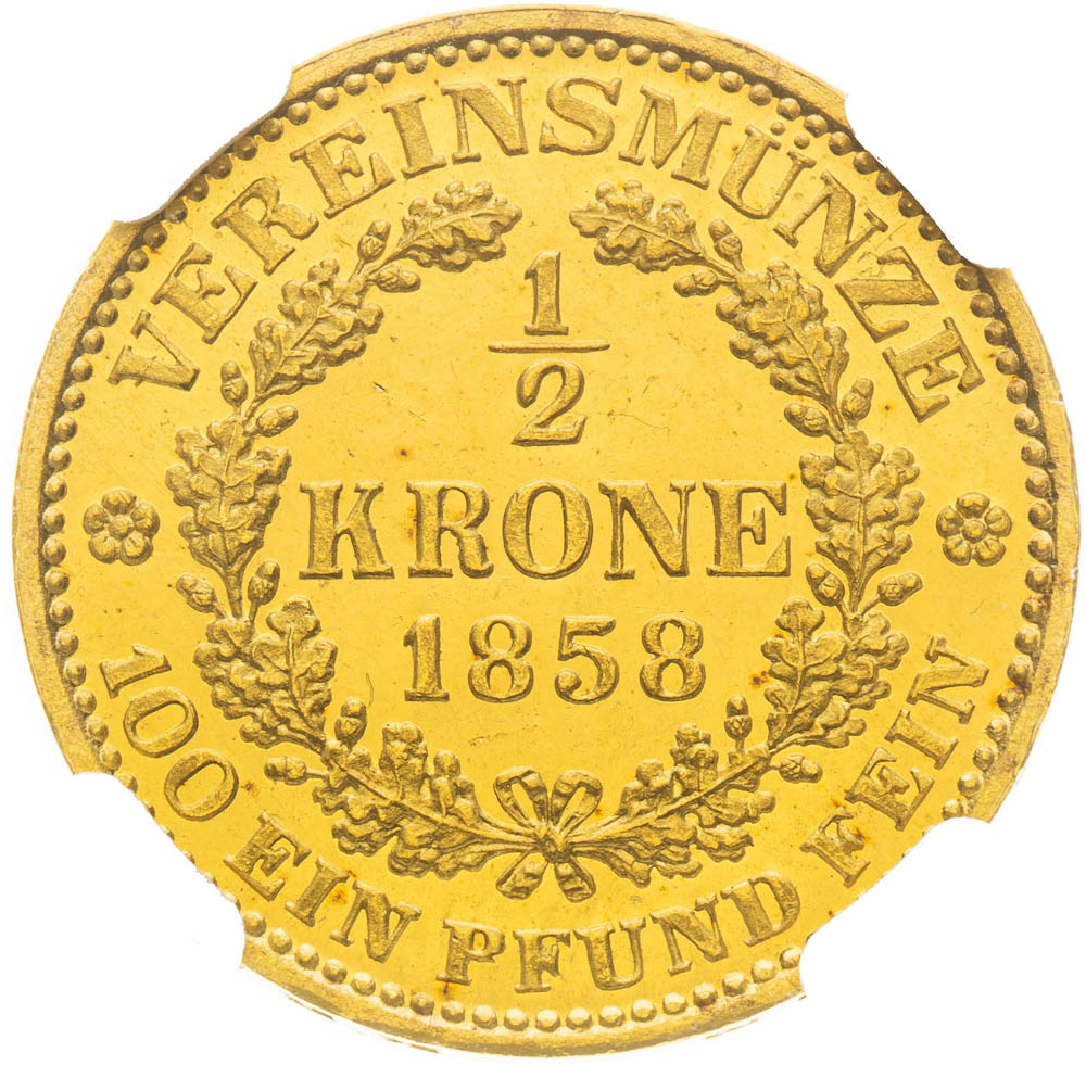 Federal 1/2 Corona 1858 - back