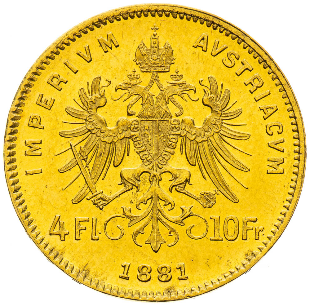 4 Zlatník 1881 - reverz