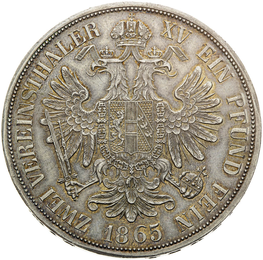 Federal 2 Thaler 1865 - back