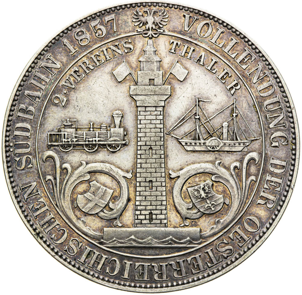 2 Thaler 1857 - back
