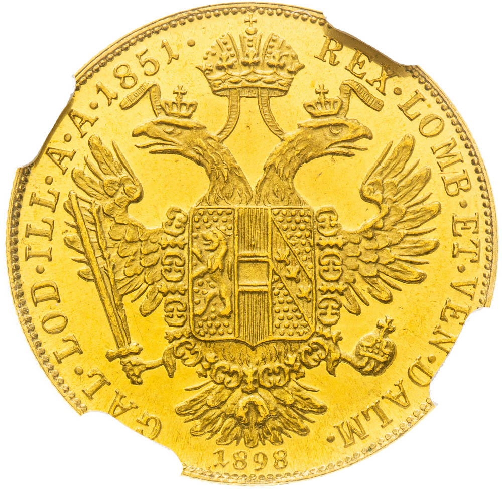 Ducat 1851/1898 - back