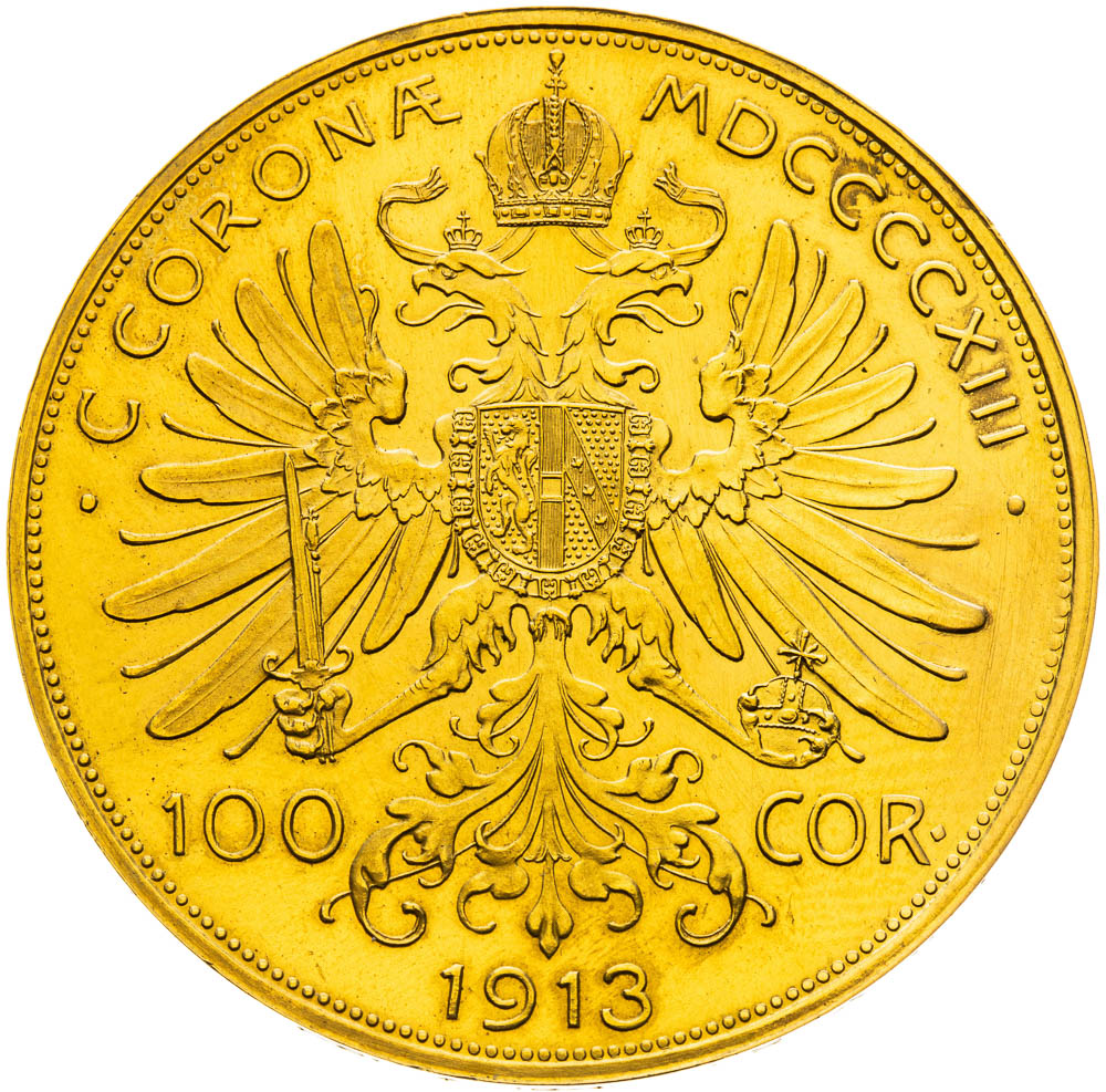 100 Corona 1913 - back