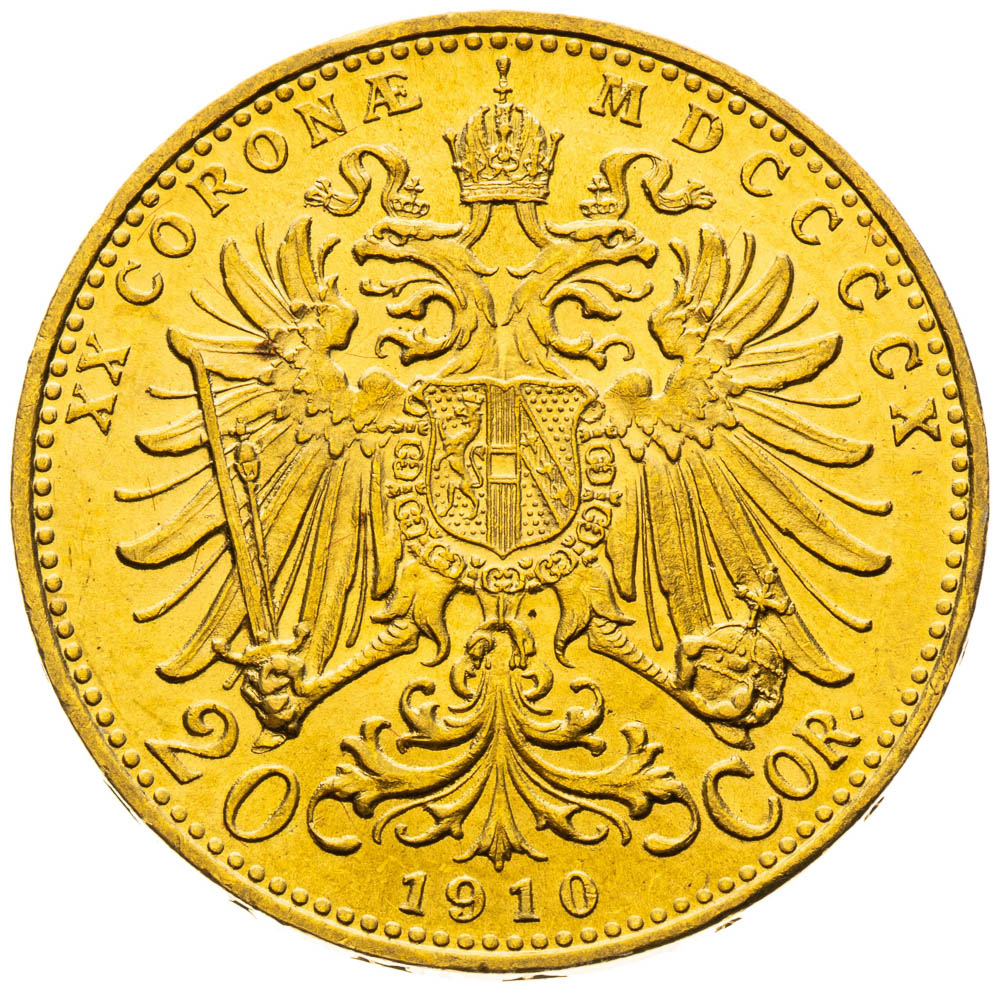 20 Corona 1910 - back