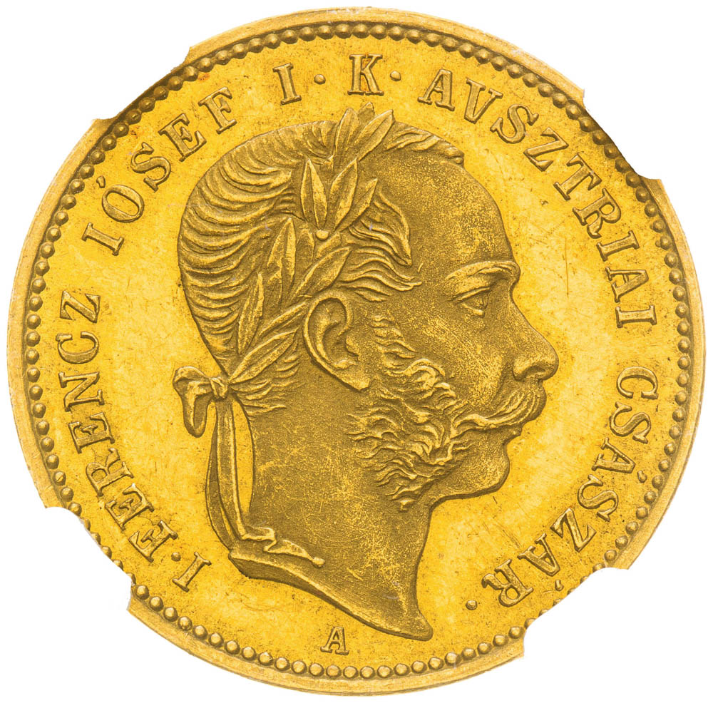 Gold token 1867 (1 3/4 Ducats) - front