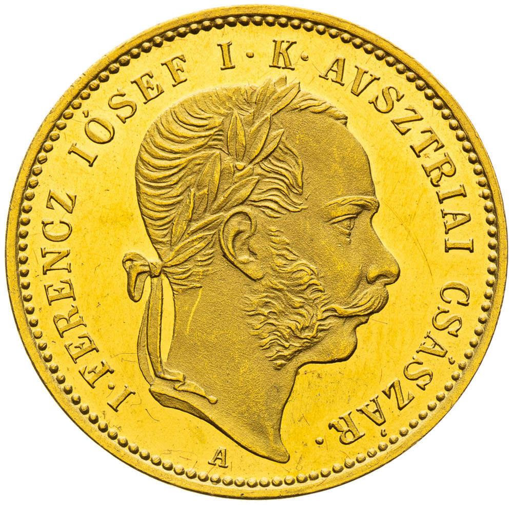 Gold token 1867 (1 3/4 Ducats) - front