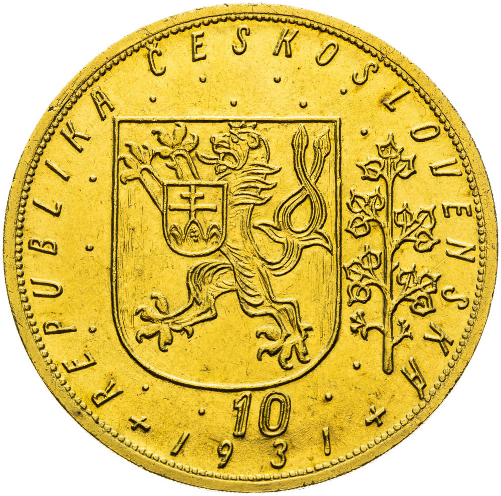 10 Ducats 1931 - back