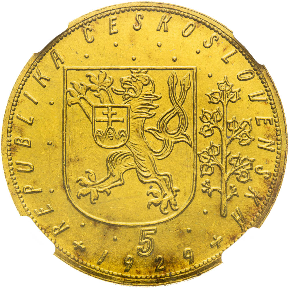 5 Ducats 1929 - back