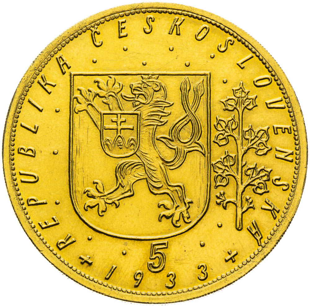 5 Dukát 1933 - reverz