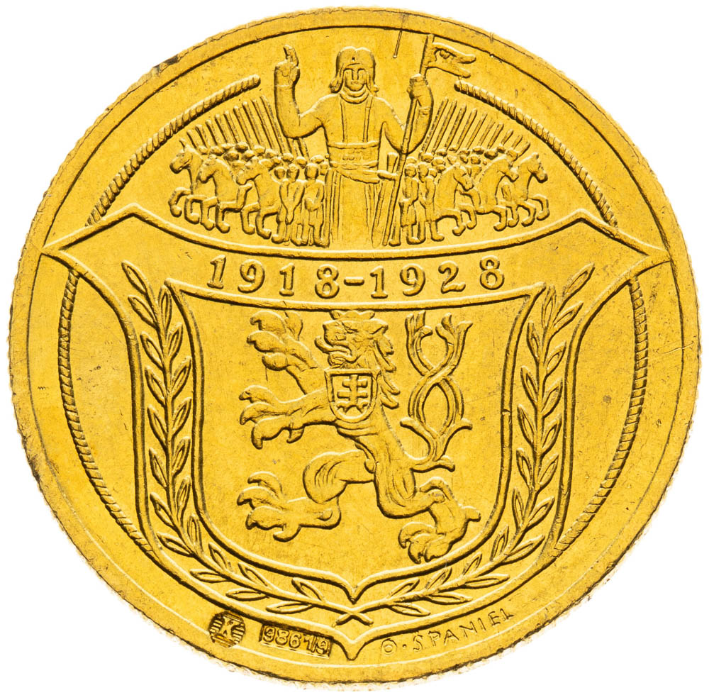 Gold medal 1928 (2 Ducats) - front