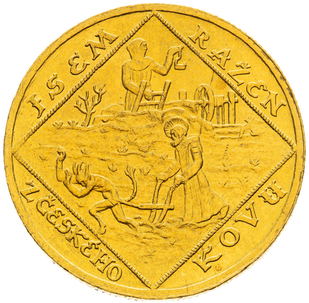 Gold medal 1928 (2 Ducats) - back