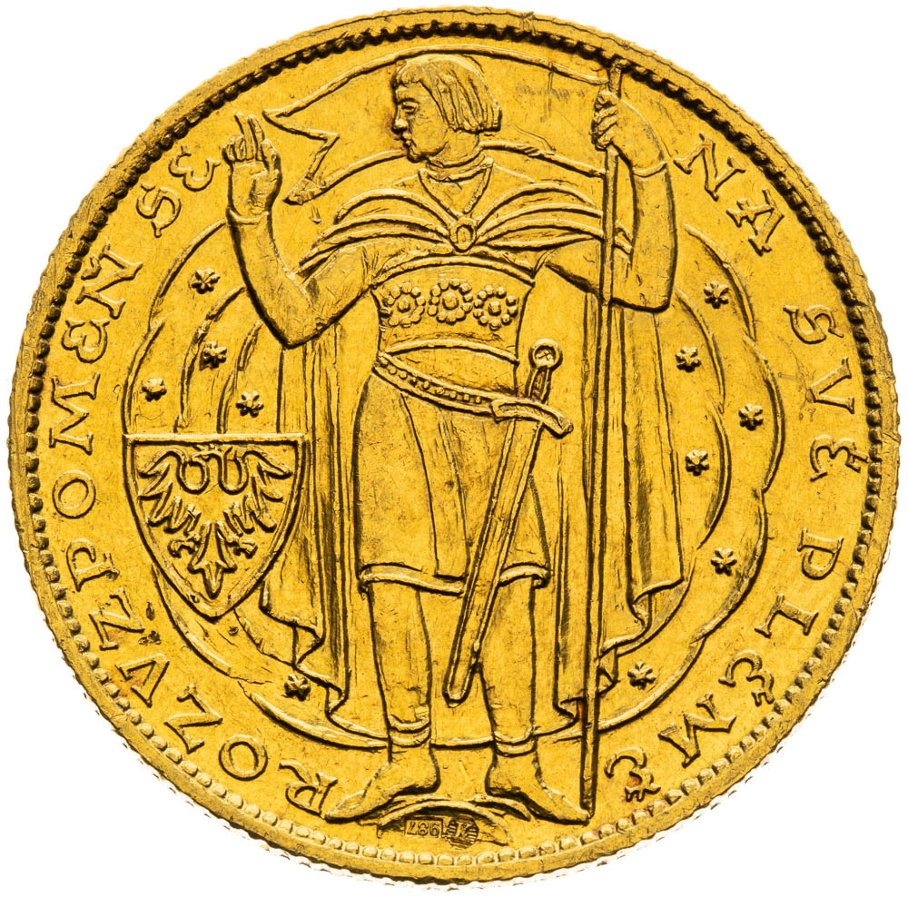 Gold medal 1929 (5 Ducat) - front