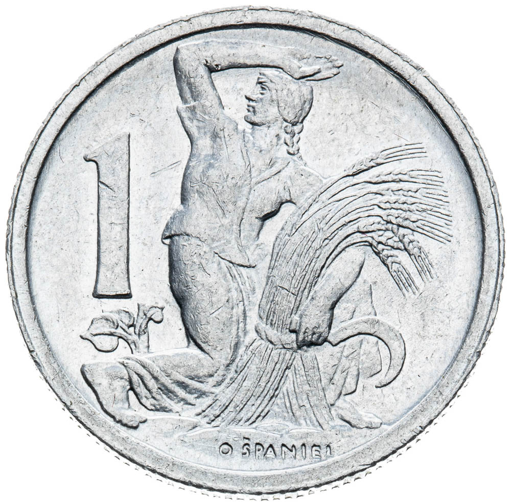 1 Kčs 1947 (skúšobná razba) - reverz