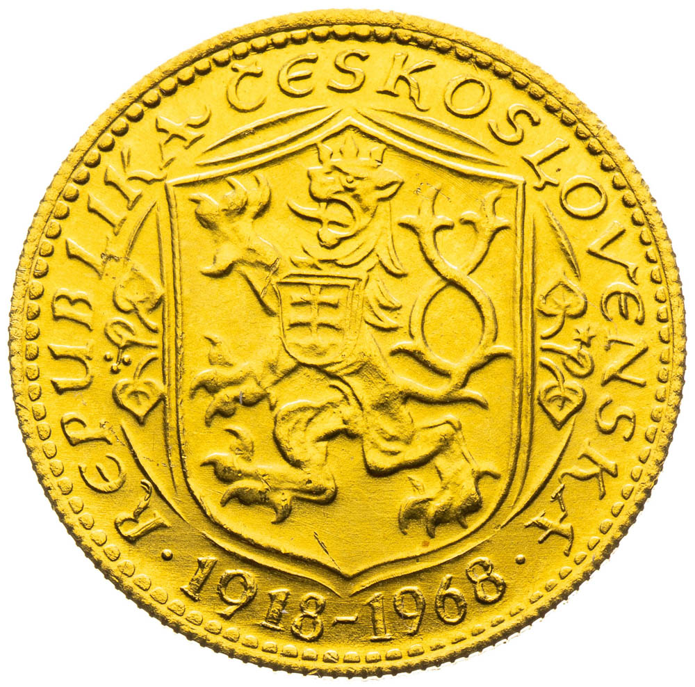 Gold medal 1968 (Ducat) - back