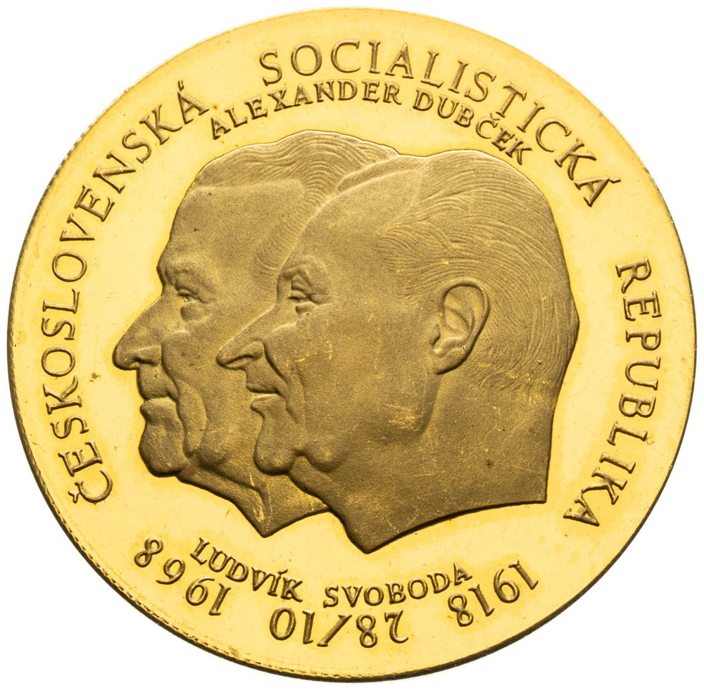 Gold medal 1968 (2 Ducat) - front