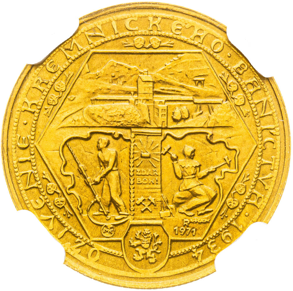 Gold Medal 1934/1971 (Ducat) - back
