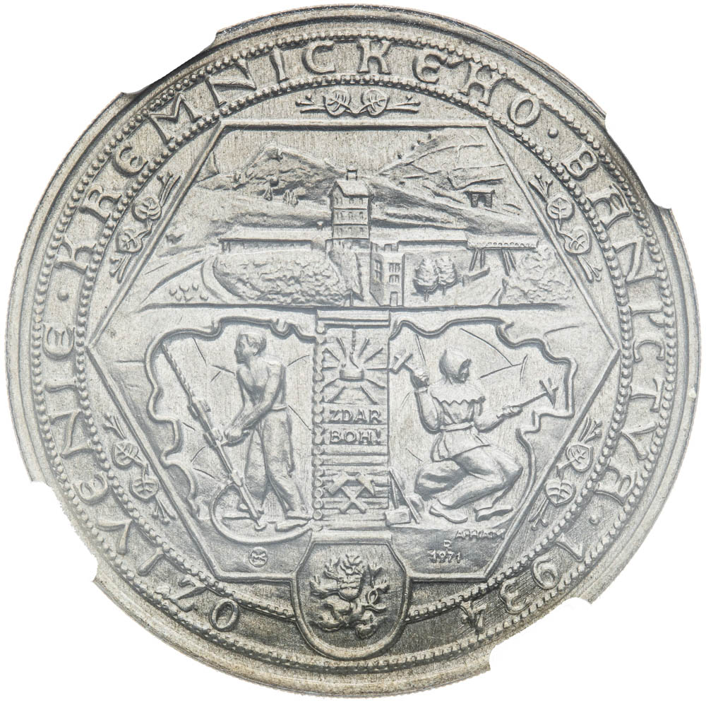 Silver medal 1934/1971 (5 Ducat) - back