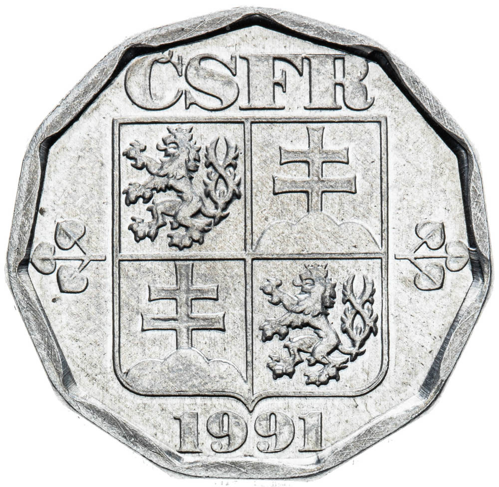 20 Haléř 1991 (skúšobná razba) - averz