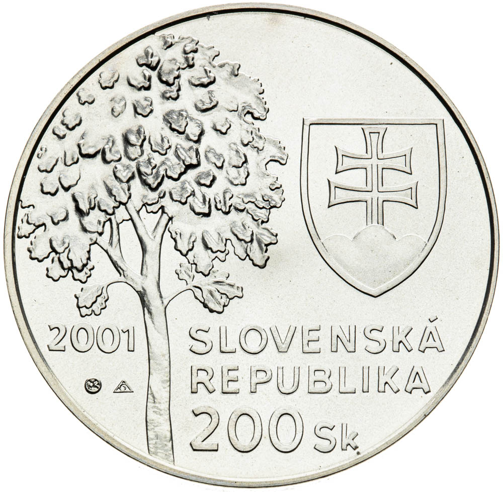 200 Koruna 2001 (variant) - back