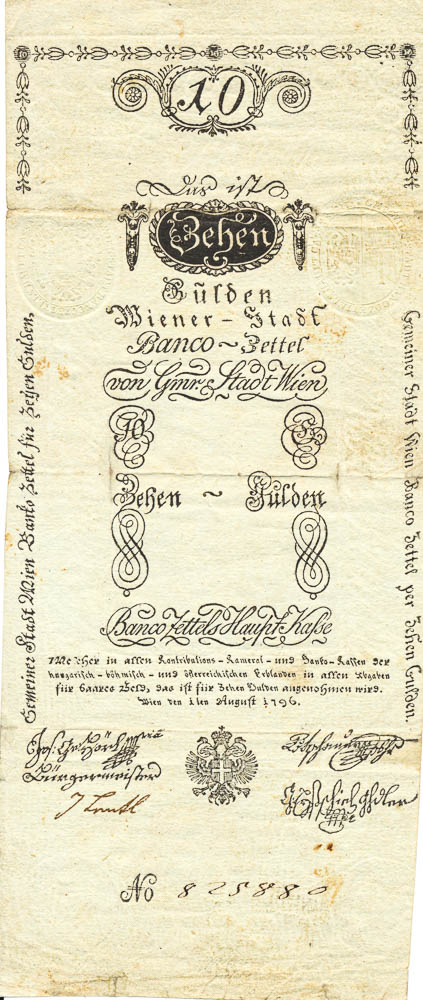 10 Gulden 1796 - averz