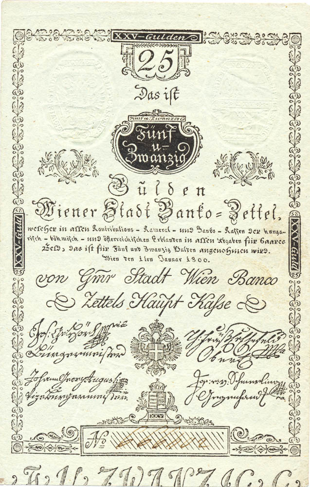 25 Gulden 1800 - averz