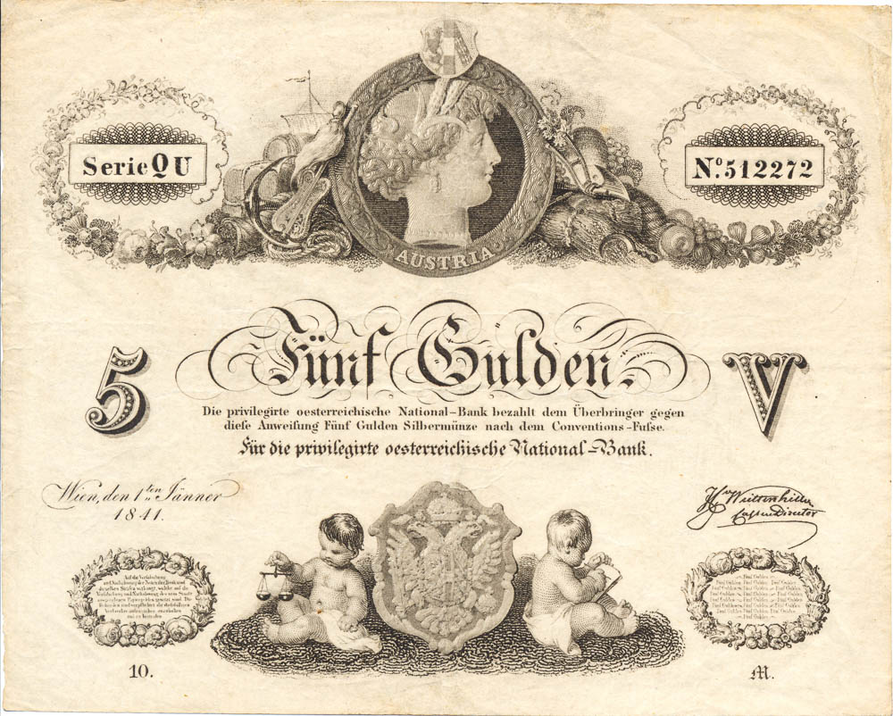 5 Gulden 1841 - averz