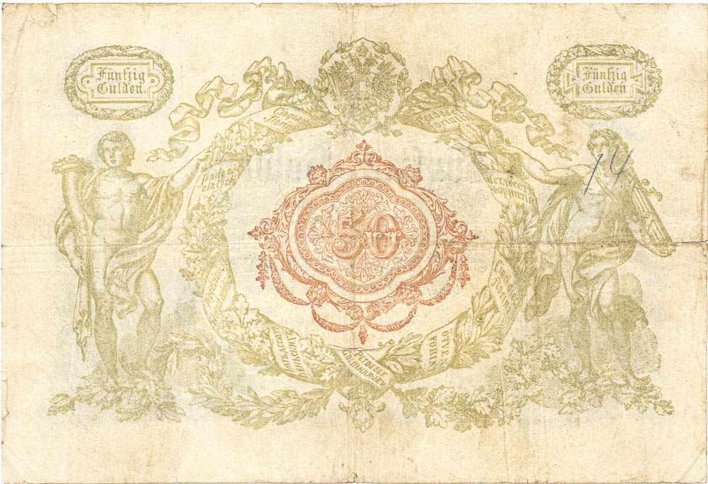 50 Gulden 1866 - reverz