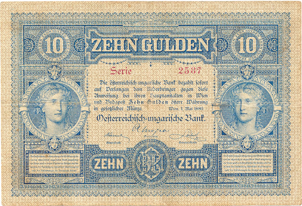 10 Gulden 1880 - reverz