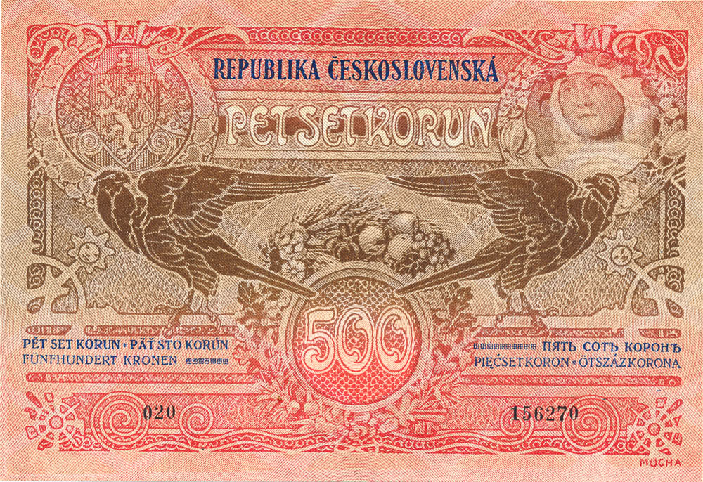 500 Koruna 1919 (Counterfeit) - front