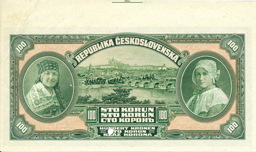 100 Koruna 1920 (annulus) - back