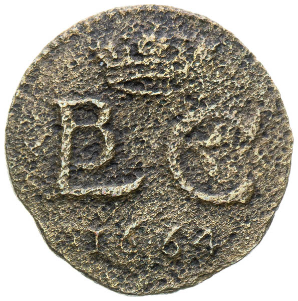 1/2 Denár / Obol 1664 - avers