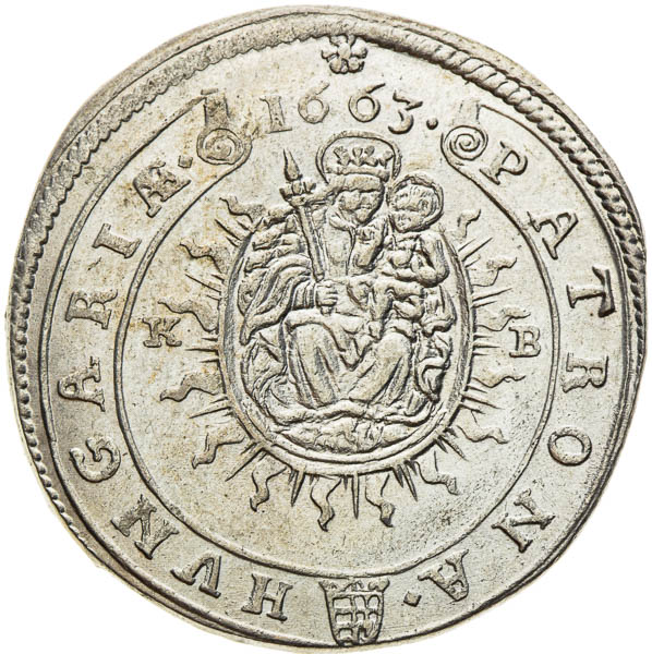 XV Krejcar 1663 - revers
