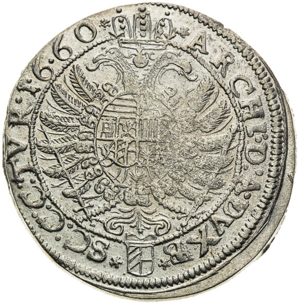 XV Krejcar 1660 - revers