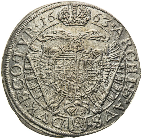 XV Krejcar 1663 - revers